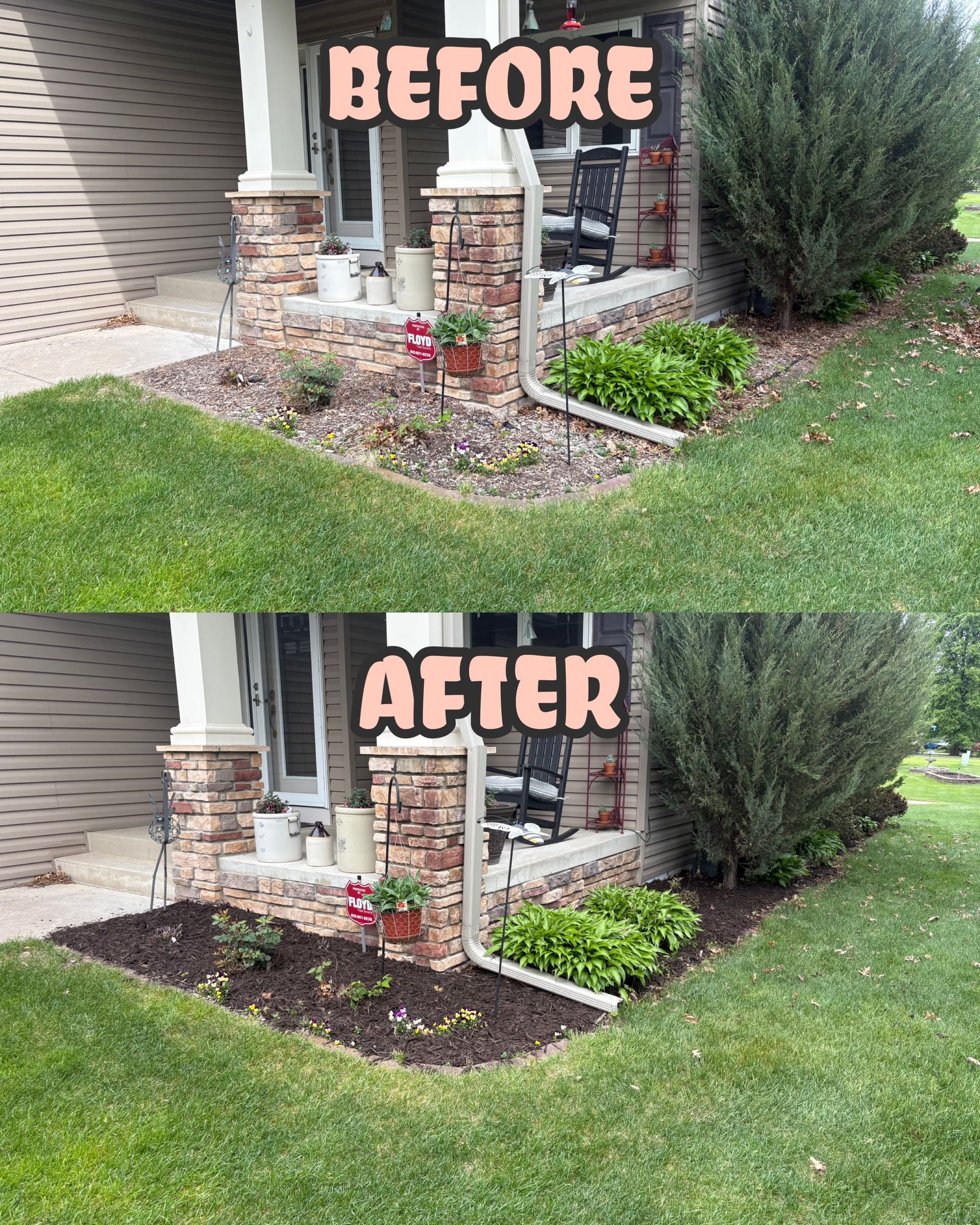 Gallery photos for Fresh Mulch and Clean Beds Make a Huge Difference: Image #1