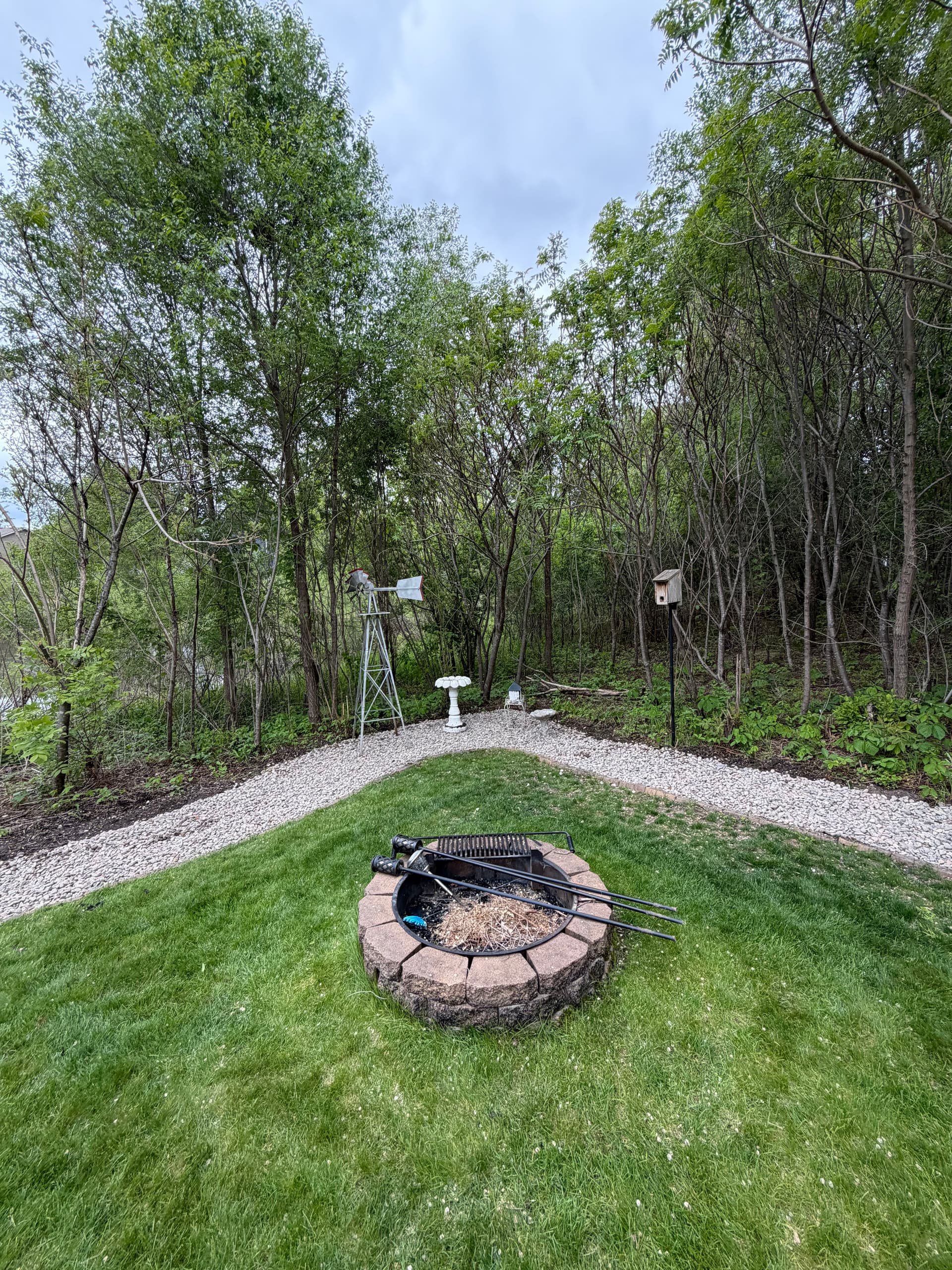 Gallery photos for Backyard Rock and Fabric Install That Actually Stays Clean: Image #4