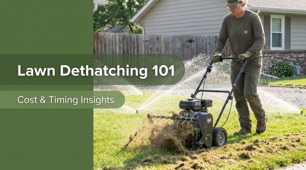 Lawn Dethatching 101: Cost, Timing & Your Sprinklers image